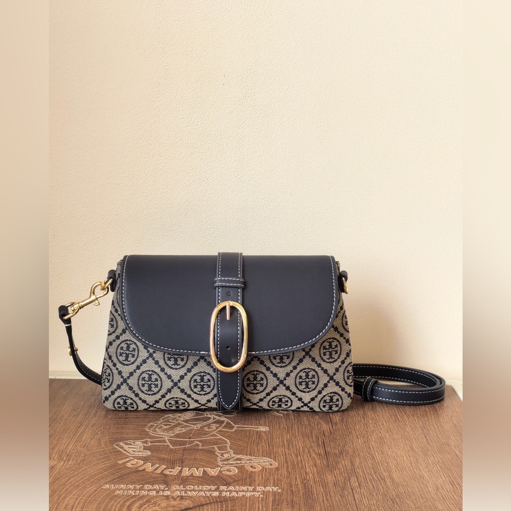 Tory Burch T Monogram Flap Crossbody Bag